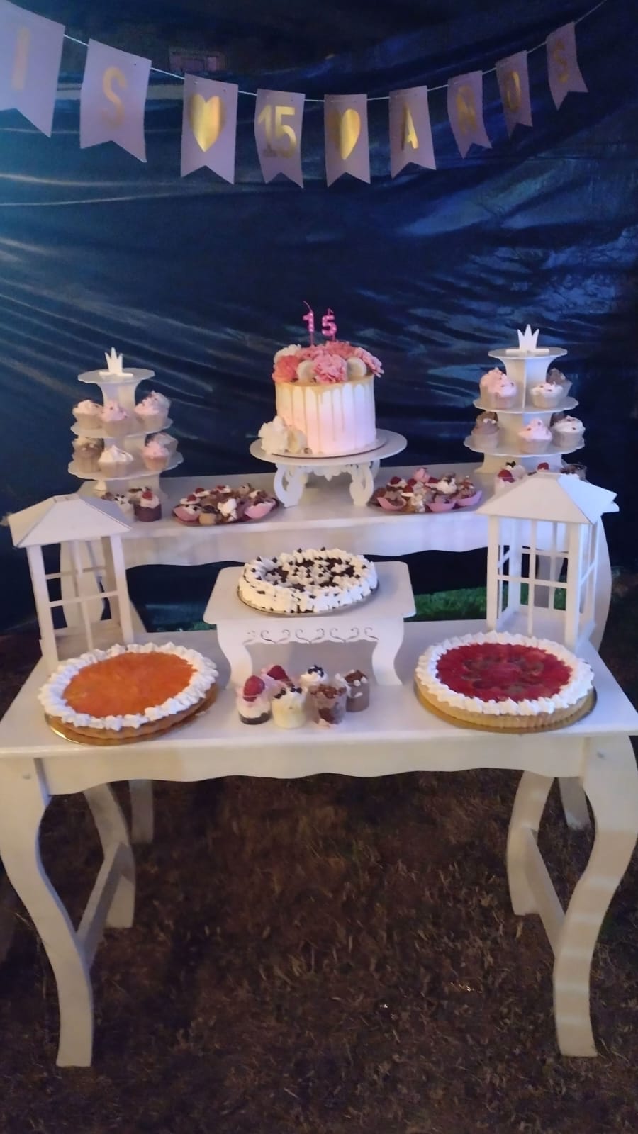 Mesa dulce de quince años